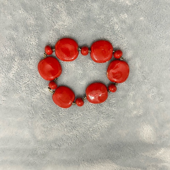 💗Elegant Red Beaded Bracelet - Picture 1 of 1